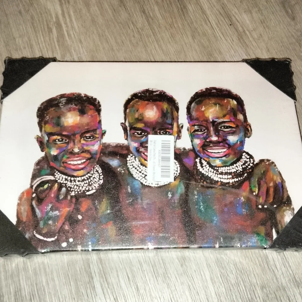 Beautiful African American Canvas Art 12x8 NWT Wrapped in Plastic - Picture 2 of 4